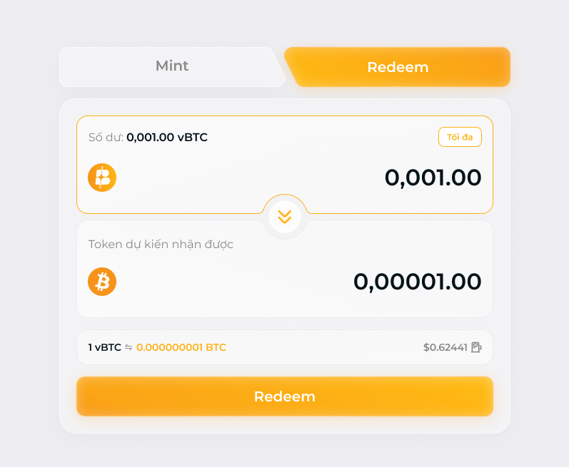 Form Redeem vBTC